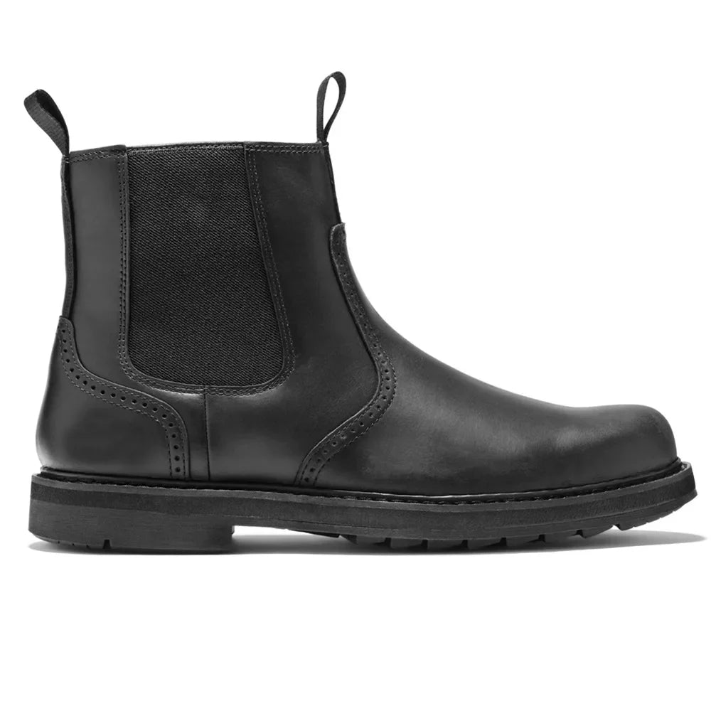 Prentice | Men’s Chelsea Ankle Boots with Side Zipper & Elastic Panel