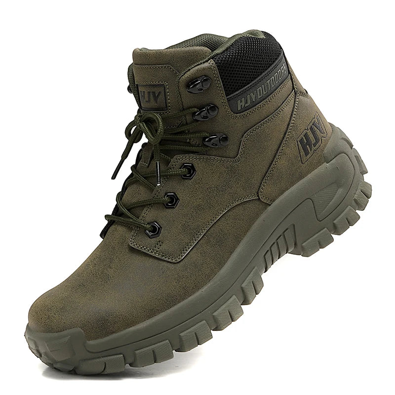 Highfield | Men’s High-Top Hiking Boots with Non-Slip Sole & Outdoor Work Design