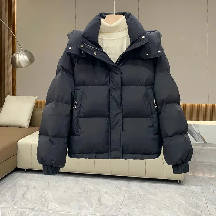 Elexia | Women's Full Zip Puffer Jacket with Side Zipped Pockets