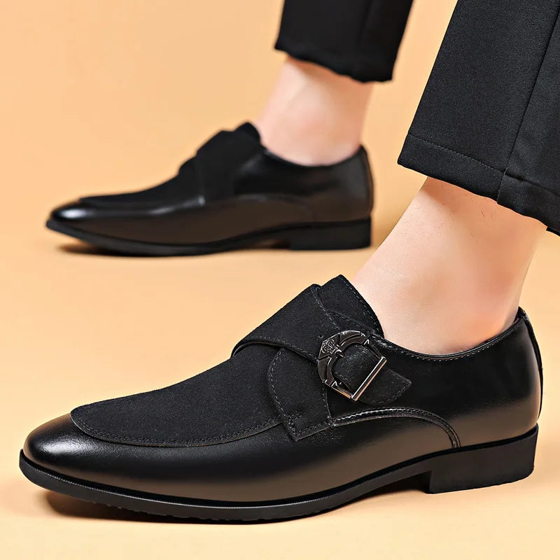 Jethro | Men's Slip-On Buckled Business Casual Shoes