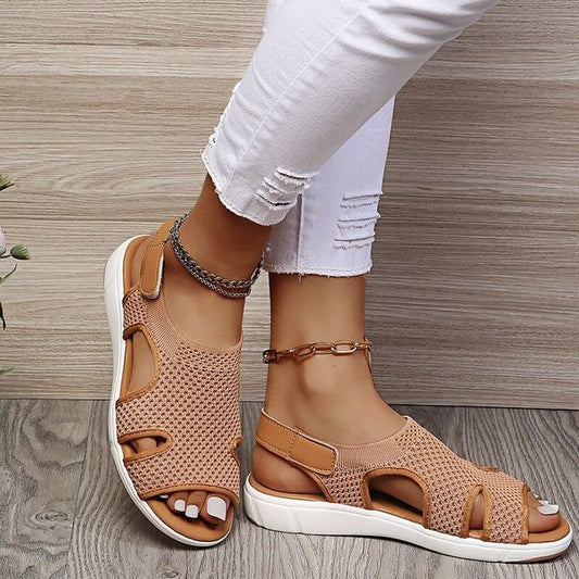 Isabella | Women’s Summer Mesh Open Toe Sandals with Slingback Velcro Strap – Comfortable and Stylish Footwear