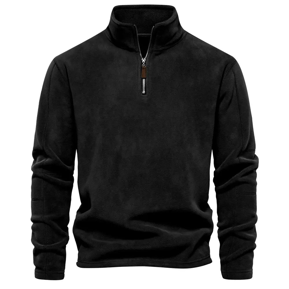 Frank | Men’s Zipped Stand Collar Sweater with Soft Lining