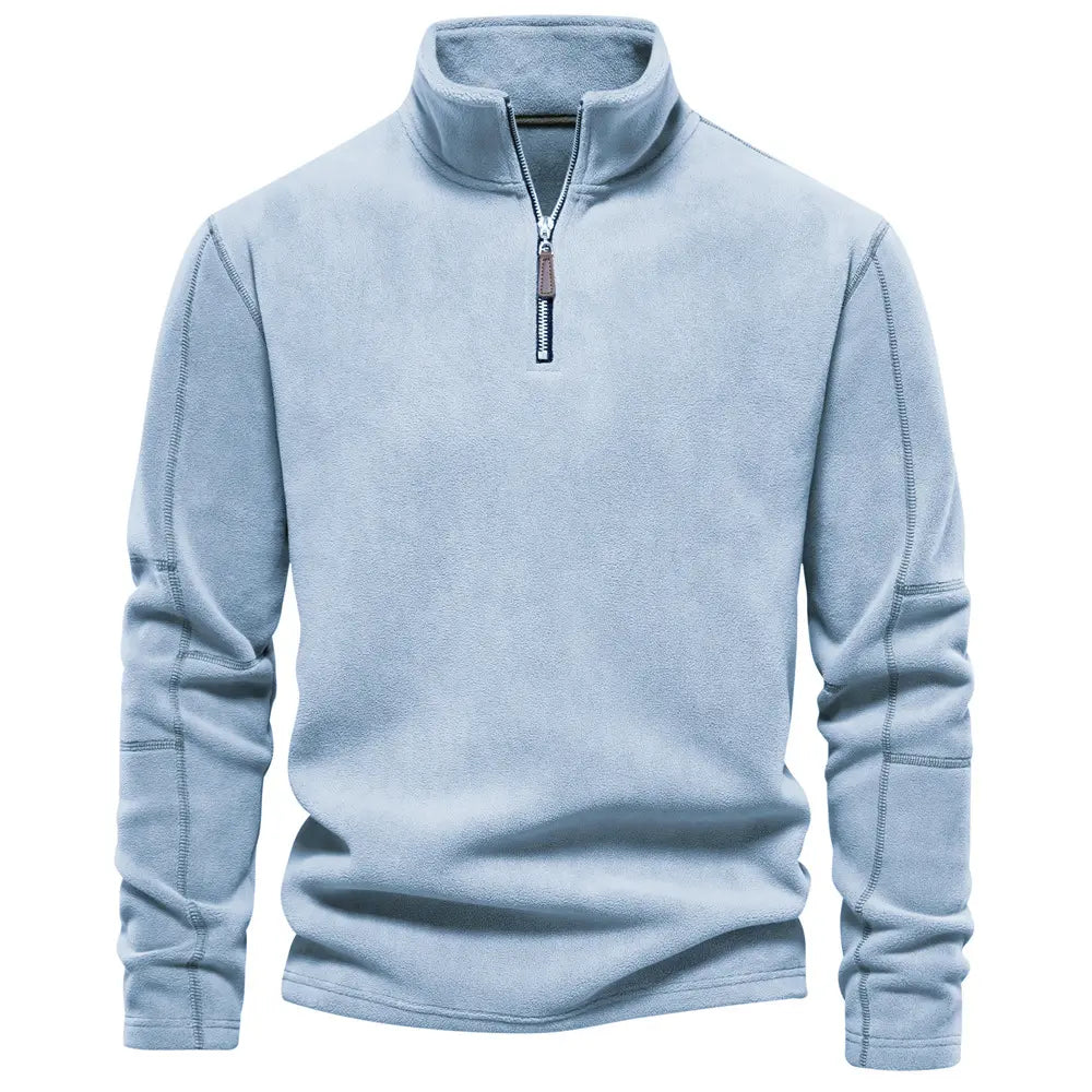 Frank | Men’s Zipped Stand Collar Sweater with Soft Lining