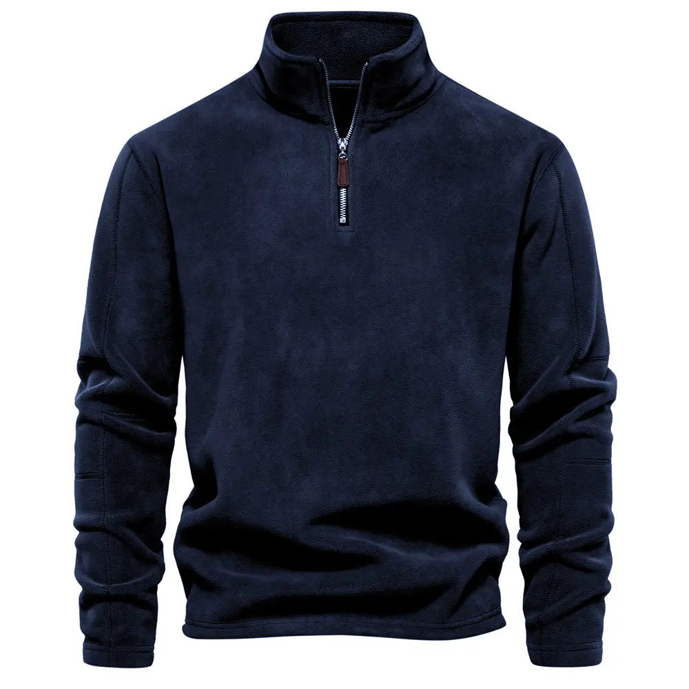 Frank | Men’s Zipped Stand Collar Sweater with Soft Lining