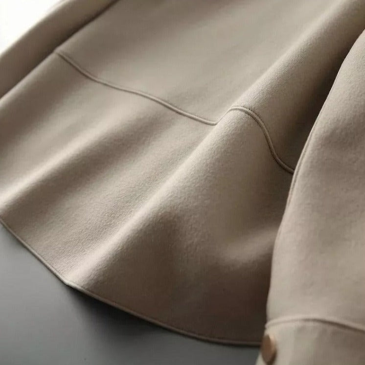 Melody | Women’s Cotton Jacket with Lapel Collar, Buttoned Loose Fit & Timeless Chic Style