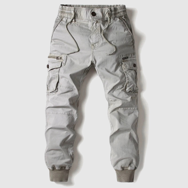 Stanton | Men’s Tactical Cargo Jogger Trousers with Multi Pockets and Elastic Waist