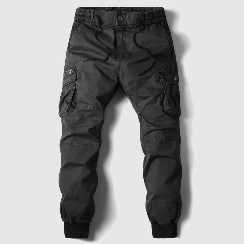 Stanton | Men’s Tactical Cargo Jogger Trousers with Multi Pockets and Elastic Waist