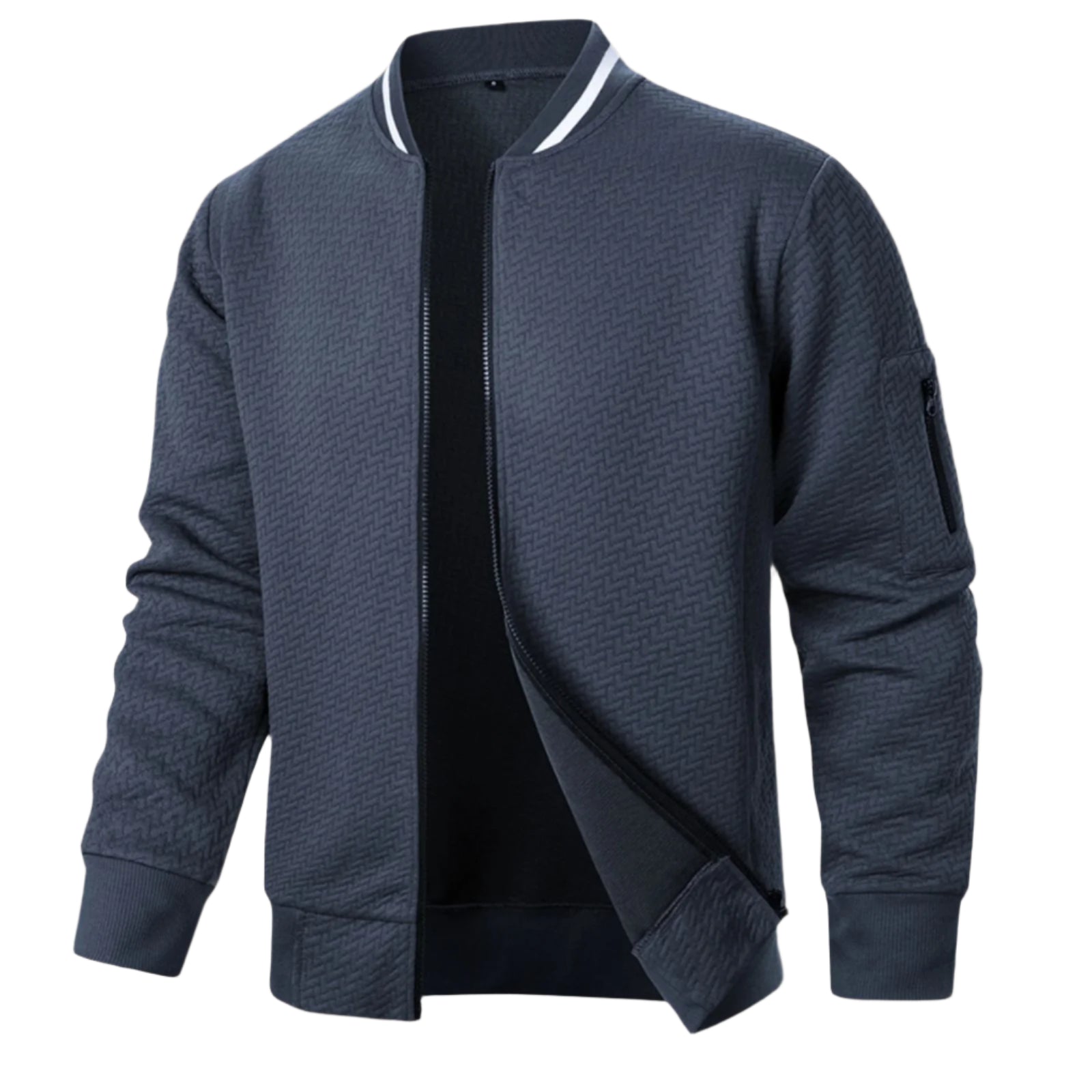 The Harrogate Elegant Zip-Up Cardigan