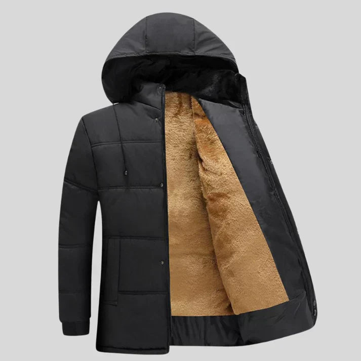 Alfie | Men’s Warm Winter Jacket with Fleece Lining & Hood