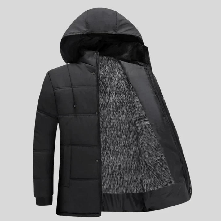 Alfie | Men’s Warm Winter Jacket with Fleece Lining & Hood