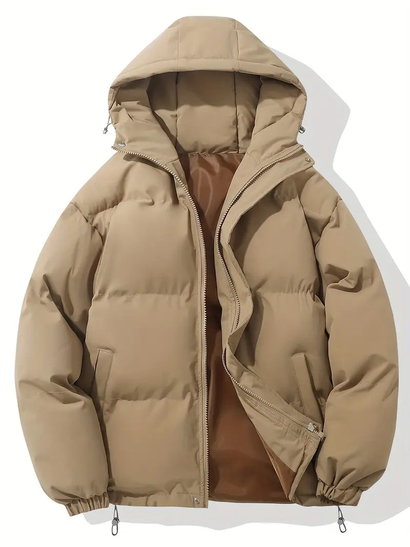 Ruth | Unisex Quilted Winter Jacket with Hood | Padded Zip-Up Coat