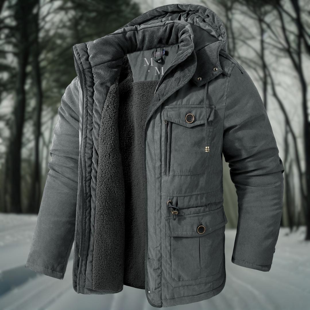 Hudson | Men’s Warm Lined Casual Winter Jacket with Hood & Pockets