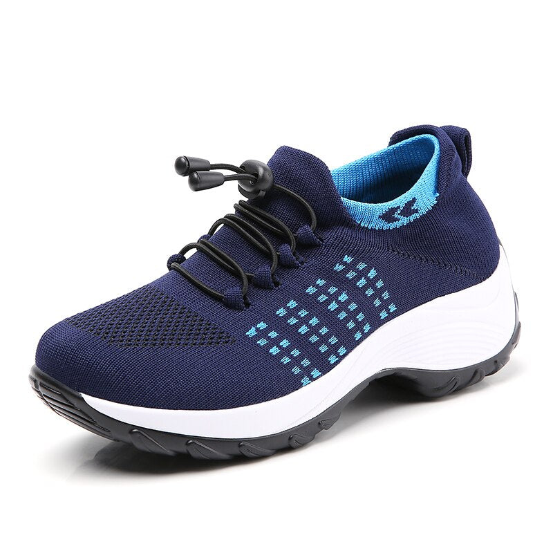 Nocturne | Women's Elastic Toggle Lace-Up Orthopedic Sports Sneakers – Comfortable, Supportive & Stylish for Active Lifestyles