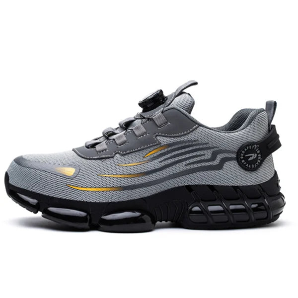 Simon | Men's Robust Orthopedic Safety Shoes with Elastic Toggle Closure