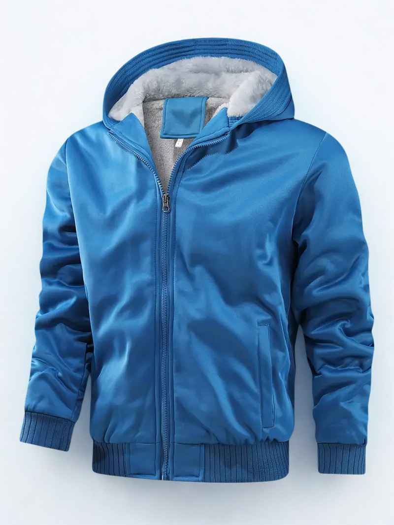 Bryce | Men’s Zip-Up Jacket with Hood and Fleece Lining