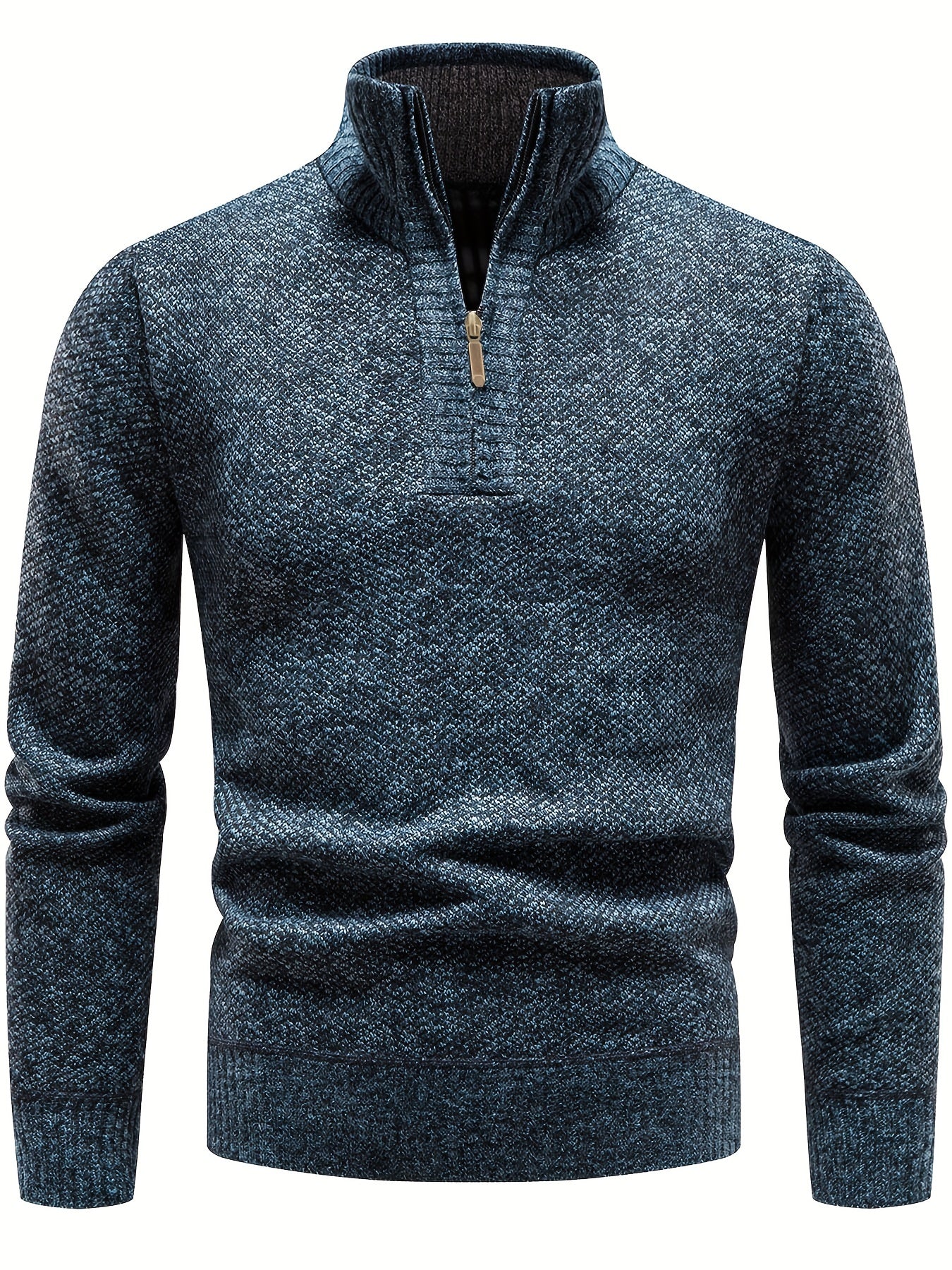 Freddie | Men's Zipped Stand Collar Casual Sweater – Comfortable & Stylish Everyday Wear