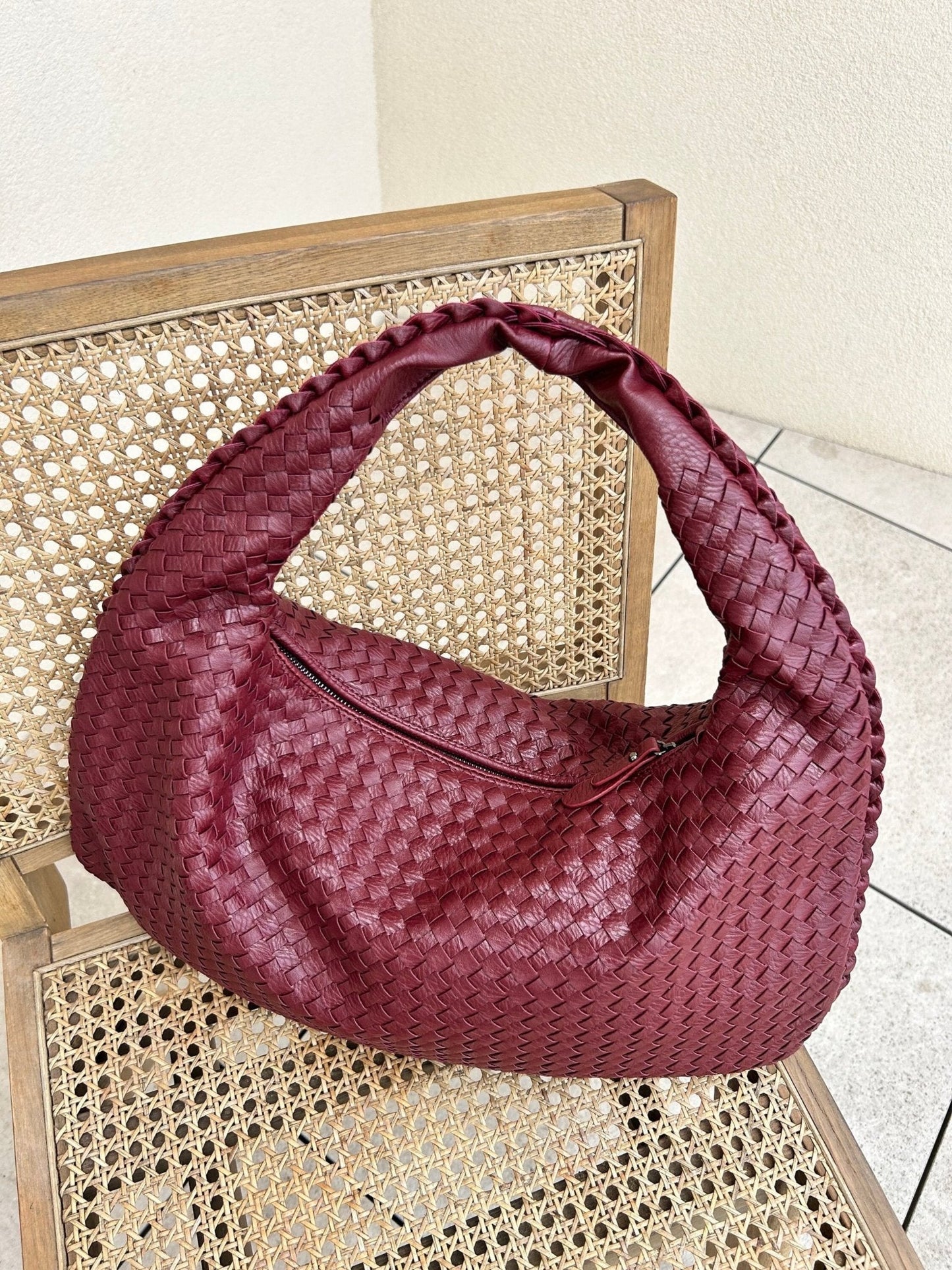 Verania | Large Women's Handbag Made from Premium Woven Material