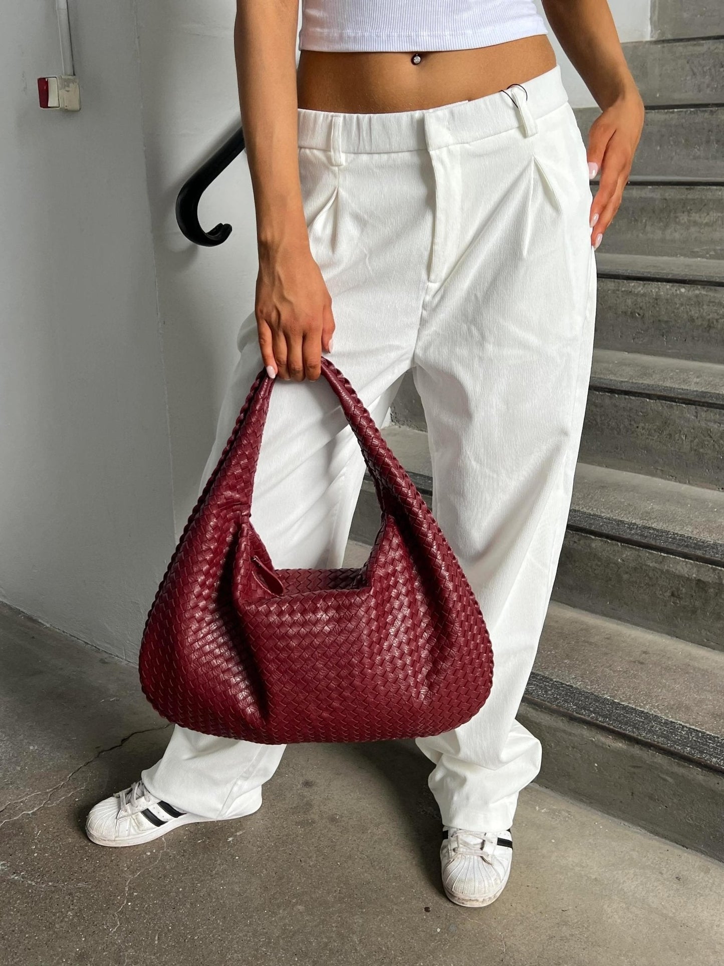 Verania | Large Women's Handbag Made from Premium Woven Material