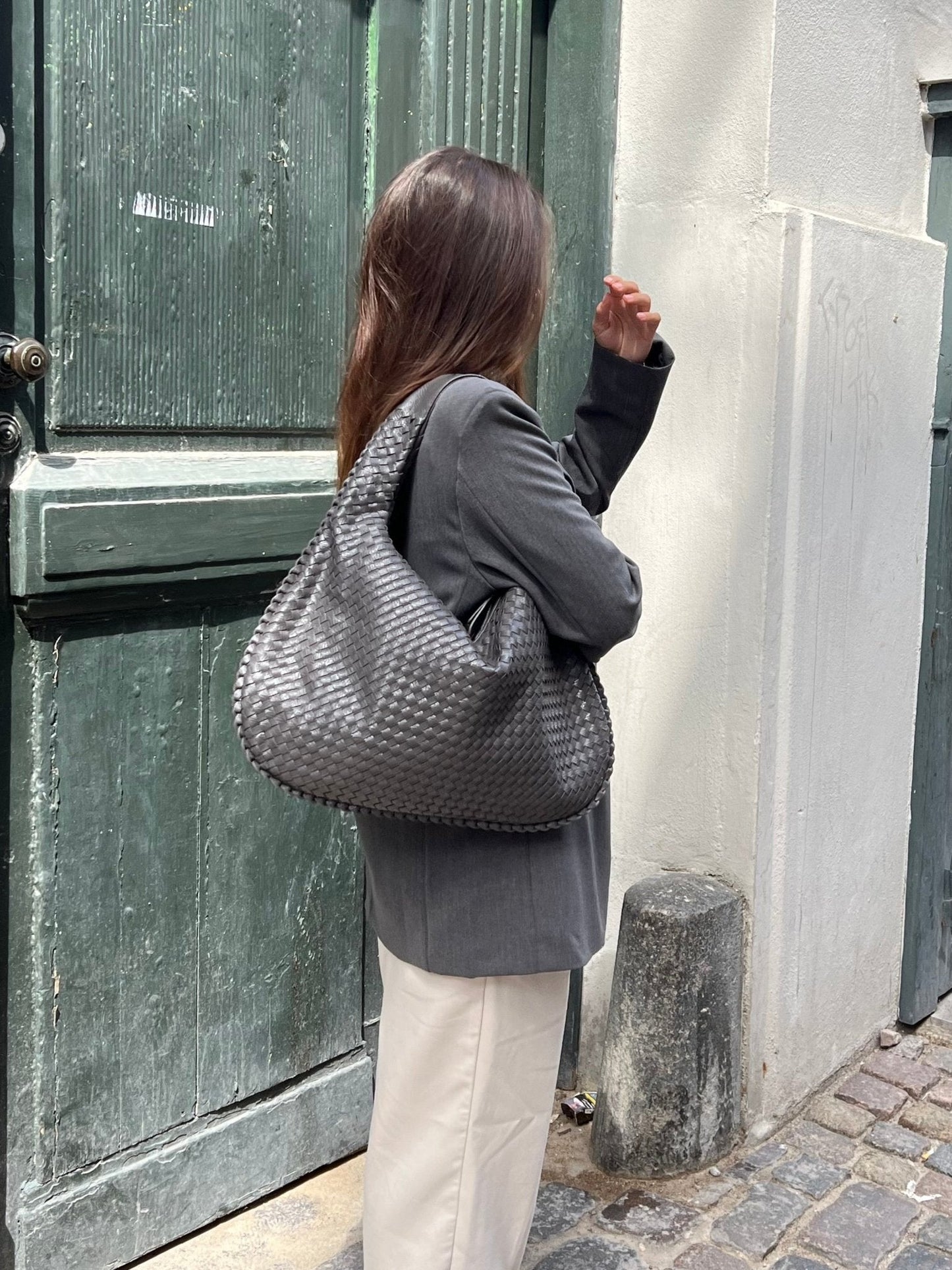 Verania | Large Women's Handbag Made from Premium Woven Material