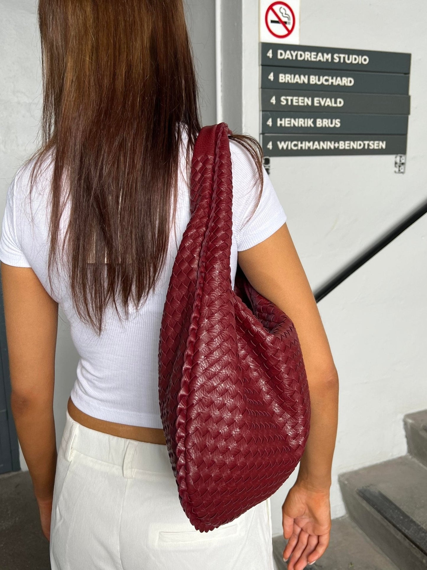 Verania | Large Women's Handbag Made from Premium Woven Material