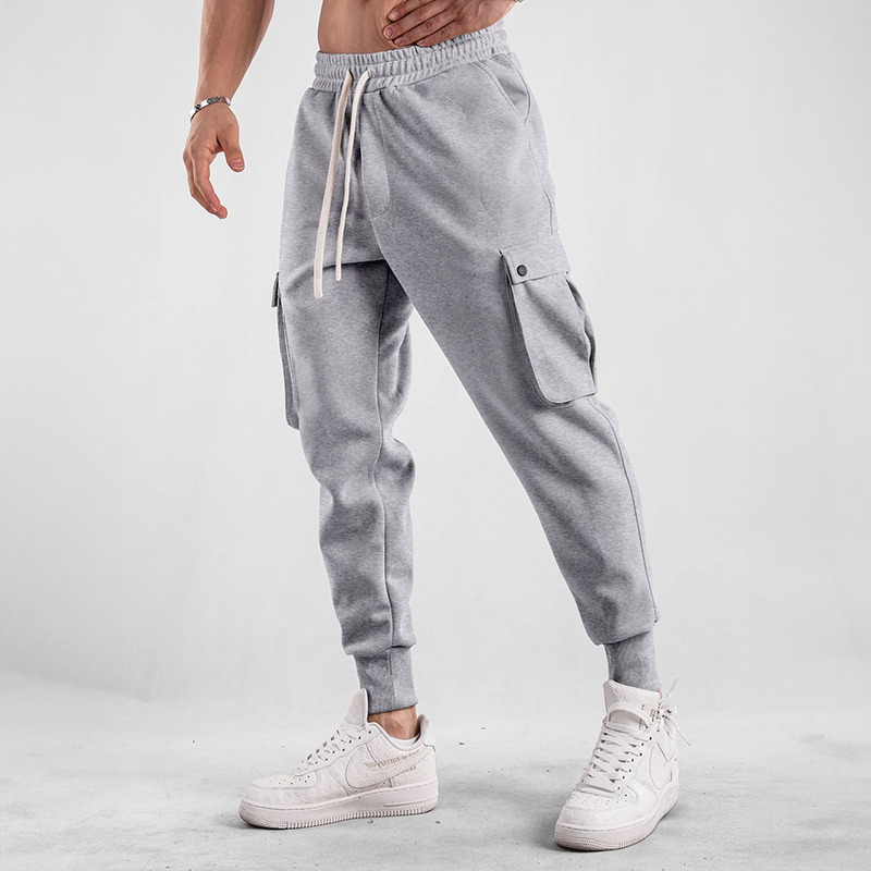 Elvin | Men's Cargo Jogging Pants with Drawstring Waist & Pockets – Comfort & Flexibility