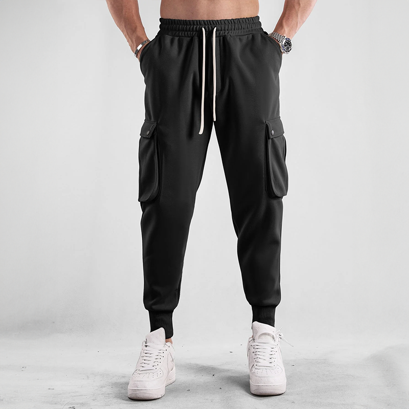 Elvin | Men's Cargo Jogging Pants with Drawstring Waist & Pockets – Comfort & Flexibility