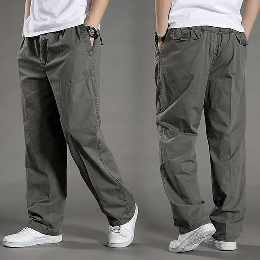 Burkhard | Men's Solid Colour Loose-Fit Cargo Pants – Premium Comfort & Style for Everyday Wear