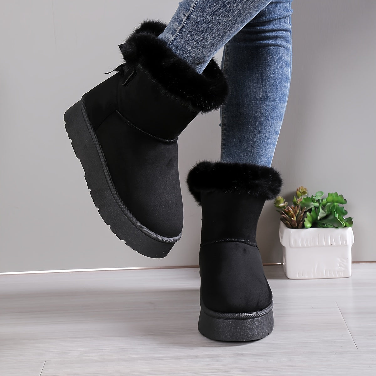 Maude | Women’s Winter Boots with Warm Thermal Lining & Non-Slip Platform Sole