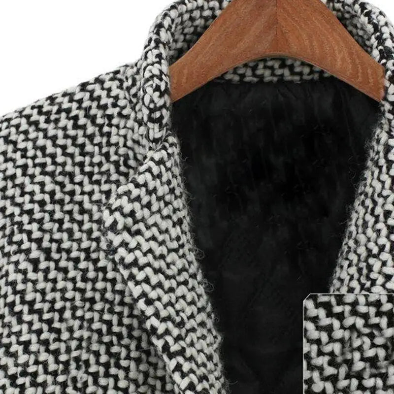Thelka | Women's Single-Button Wool Coat with Lapel Collar – Elegant and Timeless Outerwear