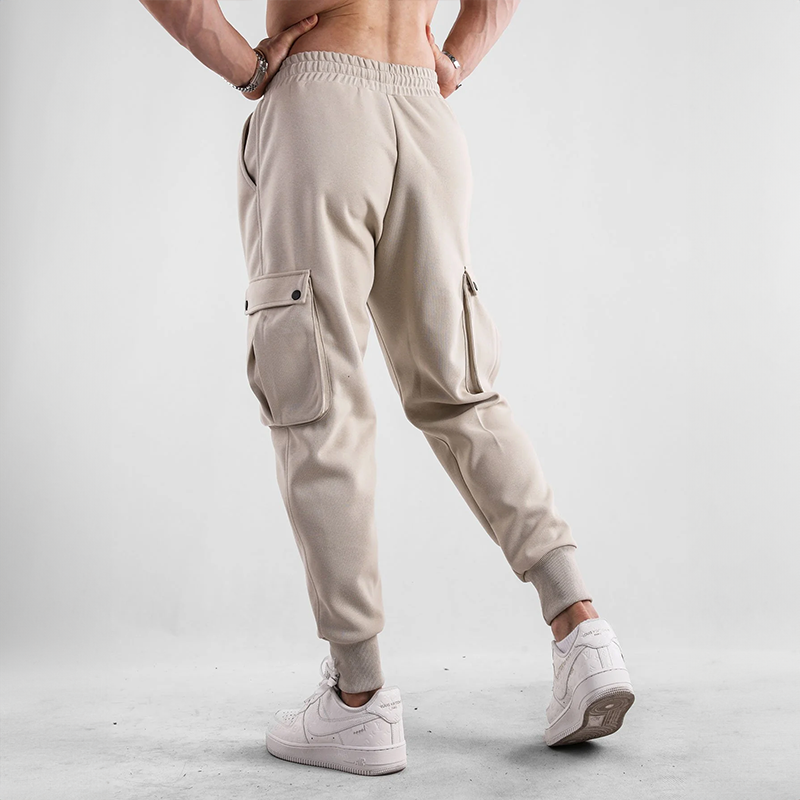 Elvin | Men's Cargo Jogging Pants with Drawstring Waist & Pockets – Comfort & Flexibility