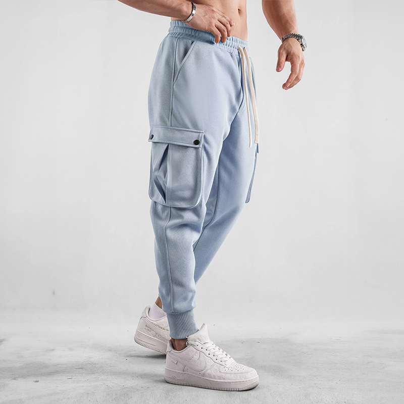 Elvin | Men's Cargo Jogging Pants with Drawstring Waist & Pockets – Comfort & Flexibility