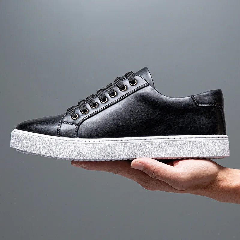 Rainer | Men’s Premium Leather Lace-Up Sneakers for Everyday Style