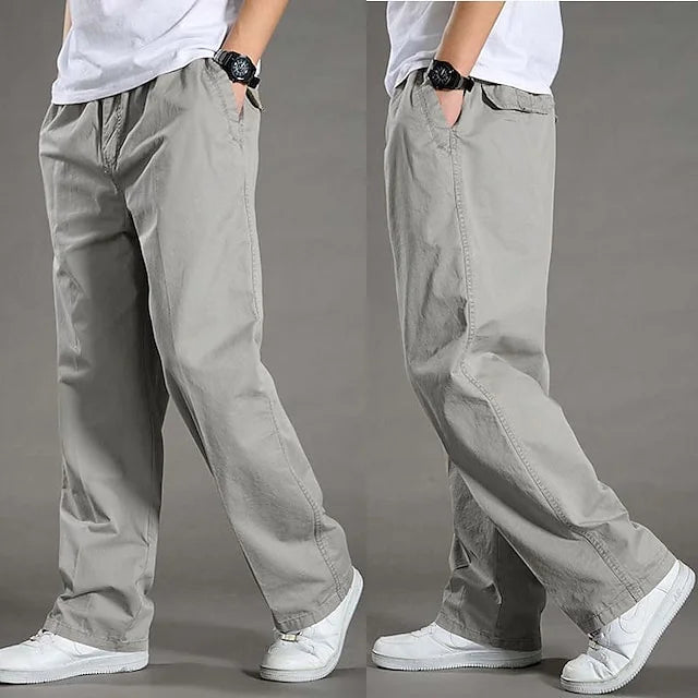 Burkhard | Men's Solid Colour Loose-Fit Cargo Pants – Premium Comfort & Style for Everyday Wear