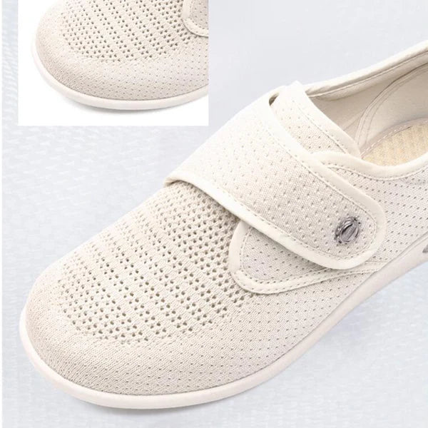 Avalon | Women's Lightweight Breathable Walking Sneakers for Swollen Feet with Adjustable Strap