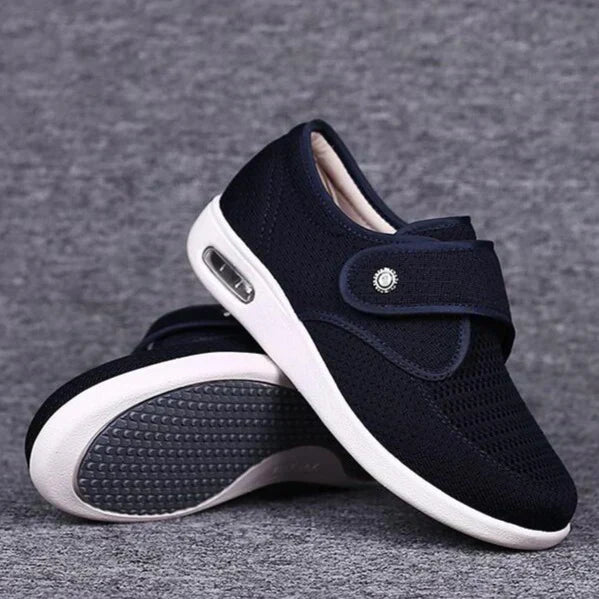 Avalon | Women's Lightweight Breathable Walking Sneakers for Swollen Feet with Adjustable Strap