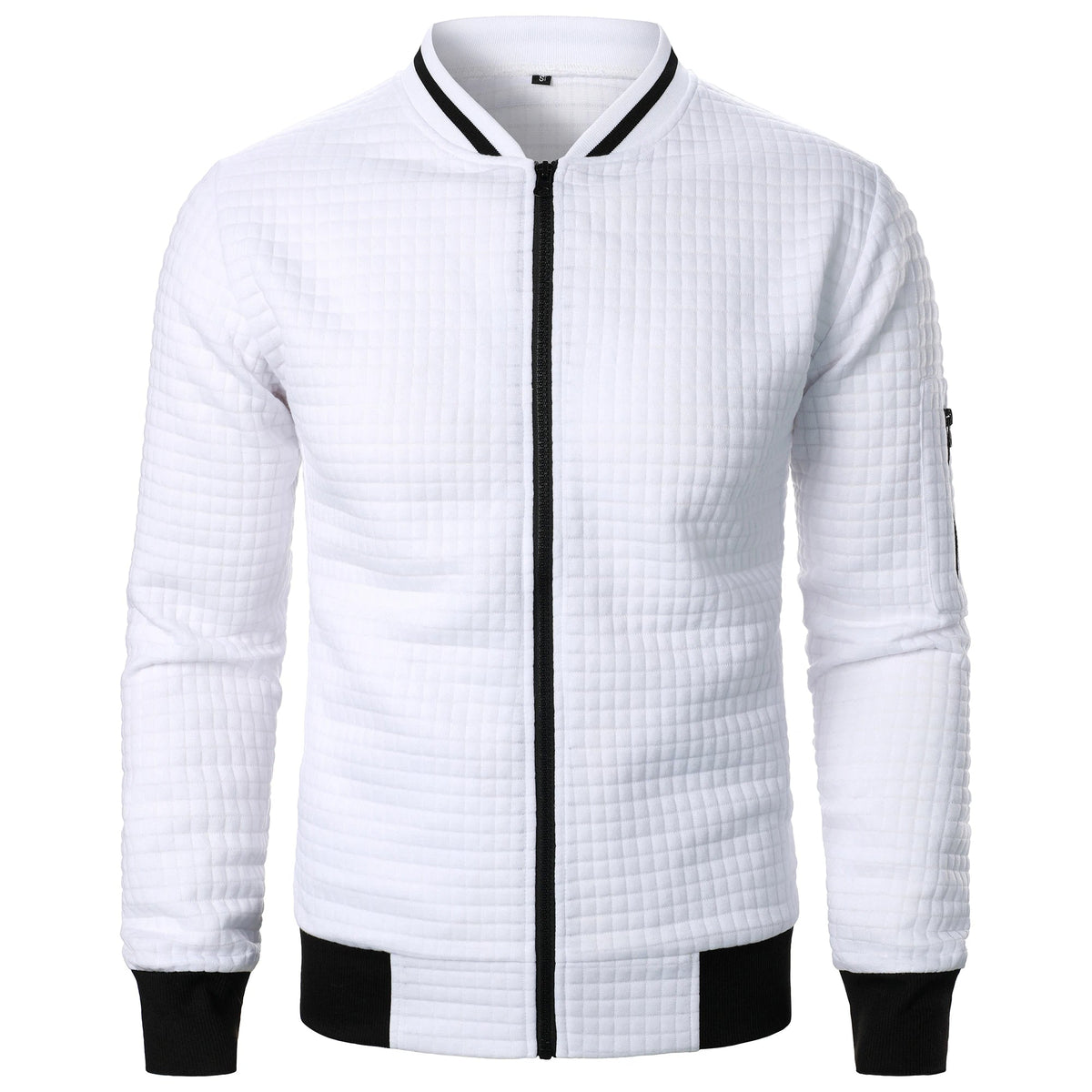 The Harlow Cotton Cardigan for Men – Tailored with Zip