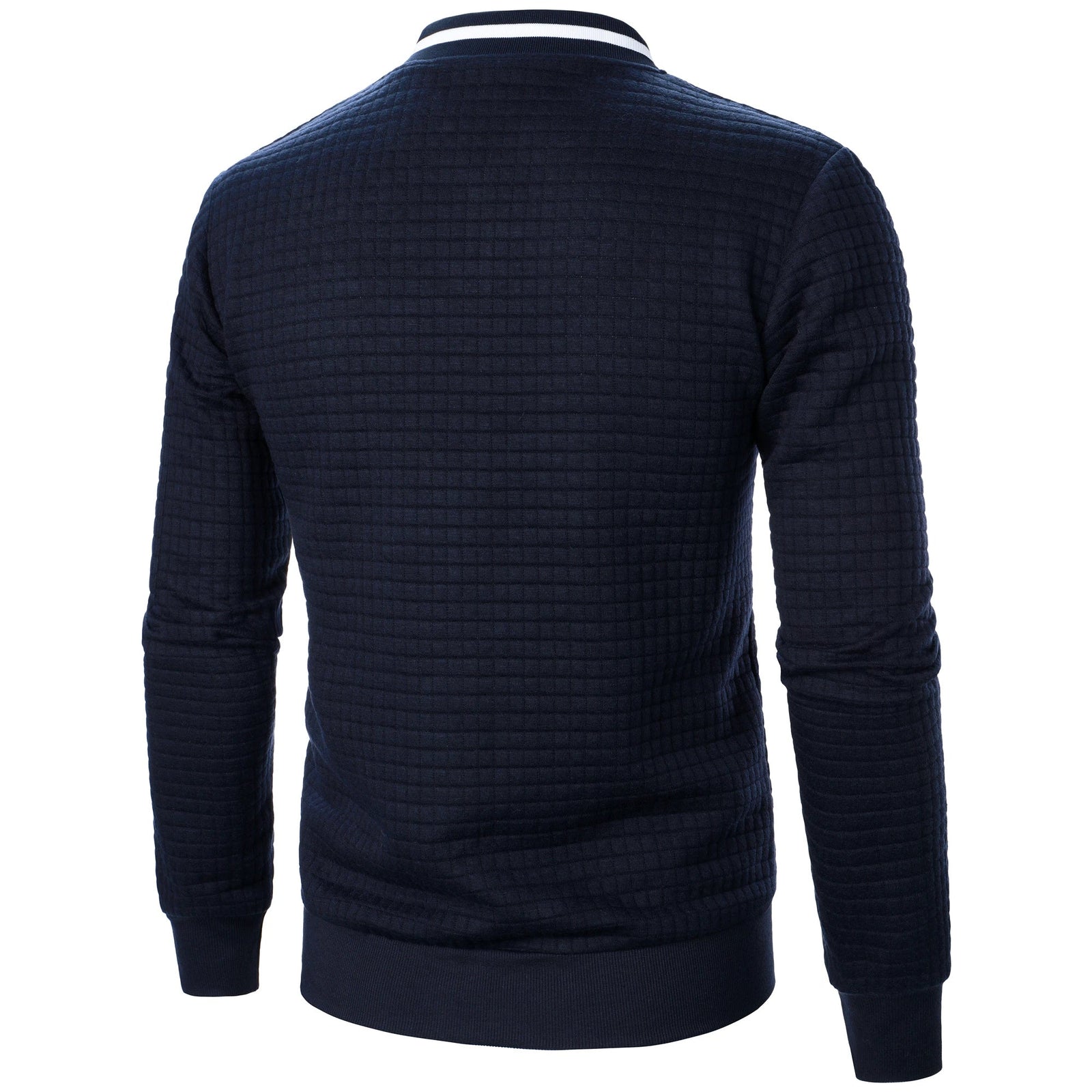 The Harlow Cotton Cardigan for Men – Tailored with Zip
