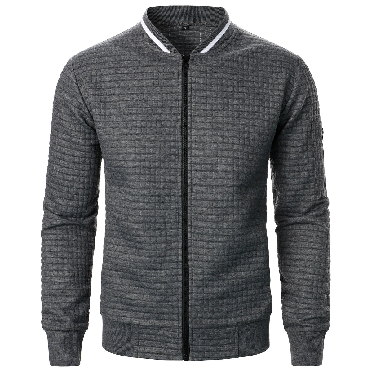 The Harlow Cotton Cardigan for Men – Tailored with Zip