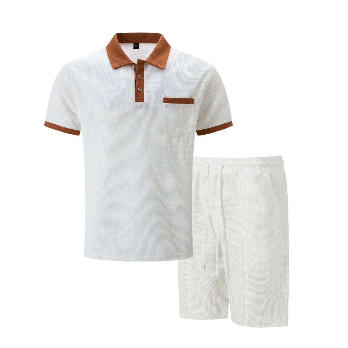 The Capri Cotton Set – Vintage Polo & Shorts Co ord for Men