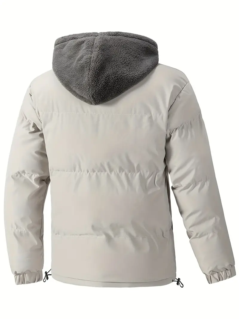 Kervon | Men’s Water-Repellent Puffer Jacket with Hood and Fleece Lining