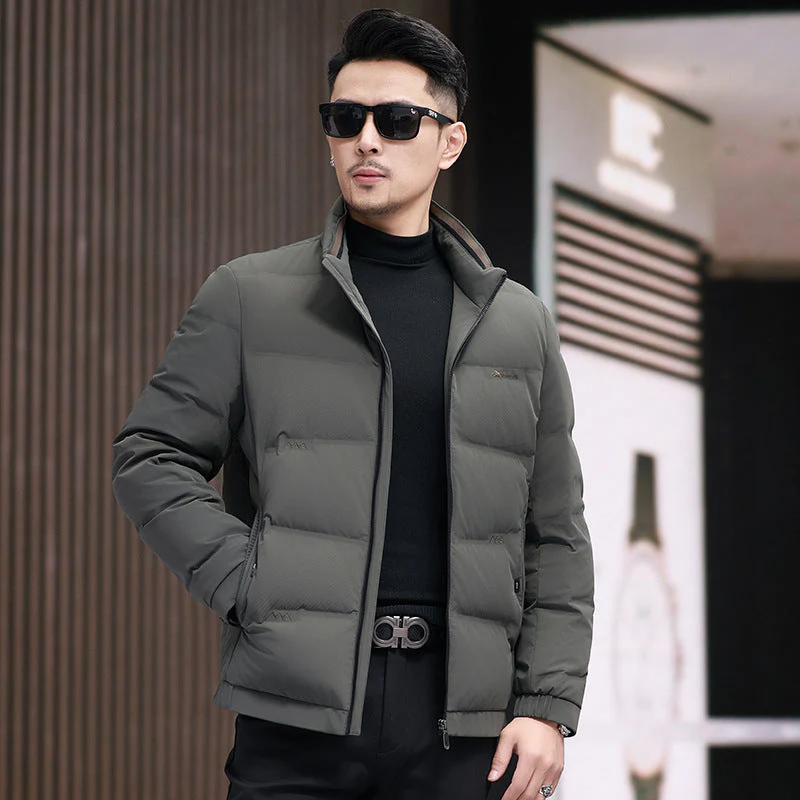 Ladrian | Men’s Lightweight Puffer Jacket with Stand-Up Collar & Padded Design