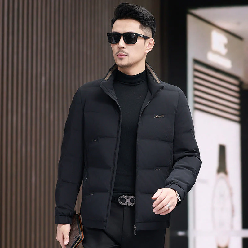Ladrian | Men’s Lightweight Puffer Jacket with Stand-Up Collar & Padded Design