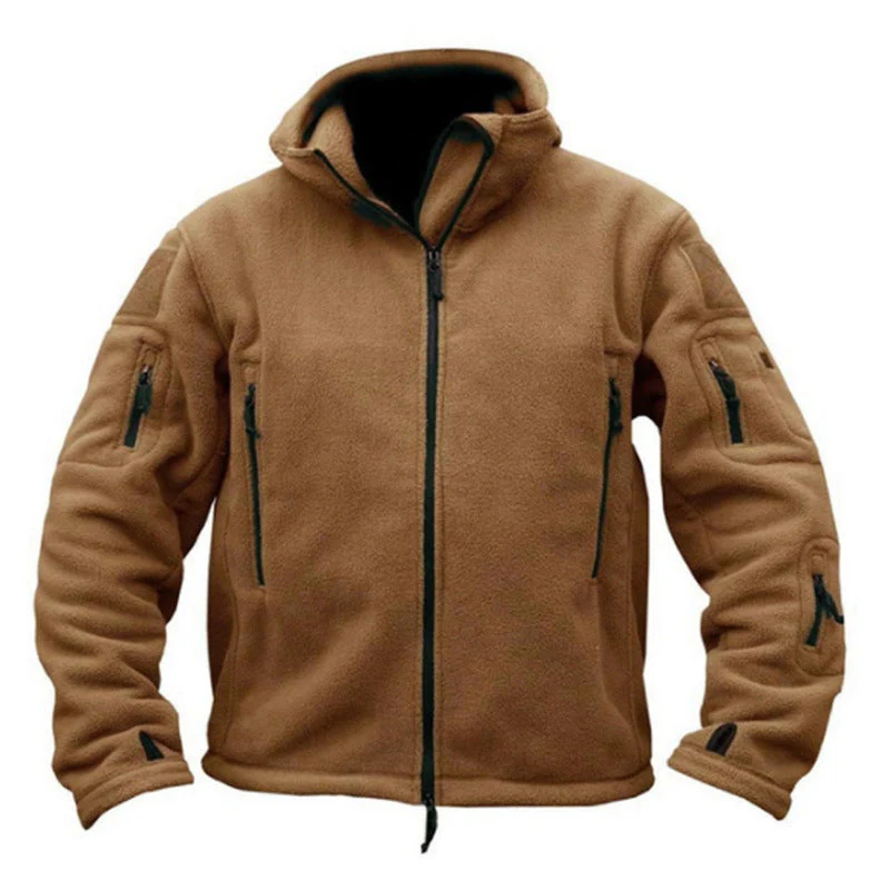 Eldric | Men’s Relaxed Fit Hooded Fleece Jacket with Multi Zip Pockets