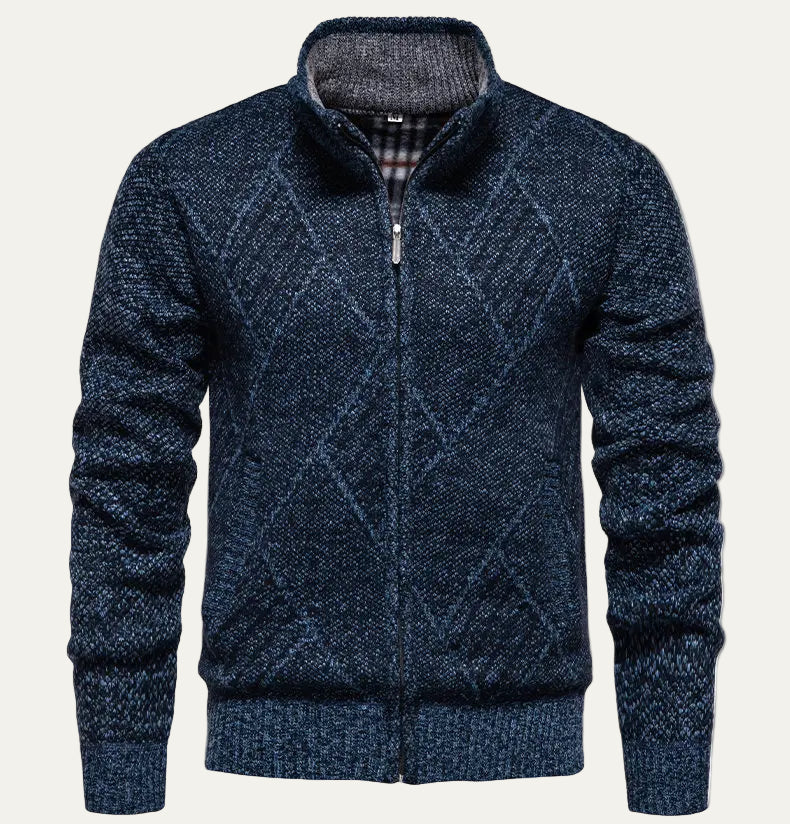 The San Fruttuoso Men’s Winter Zip Up Fleece Cardigan