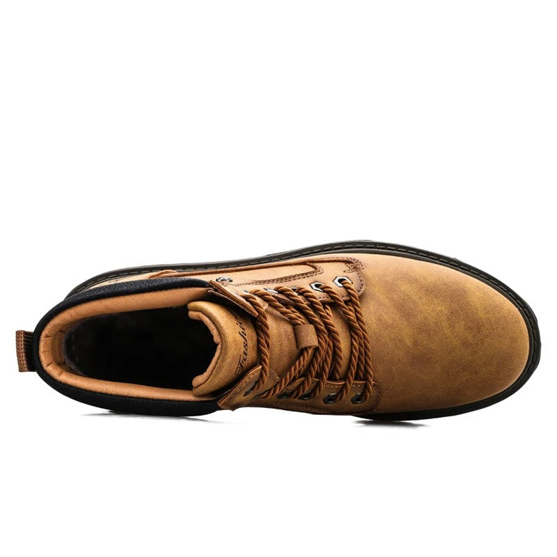 Somerton | Men’s Lace-Up Ankle Boots with Rugged Outsole & Padded Collar