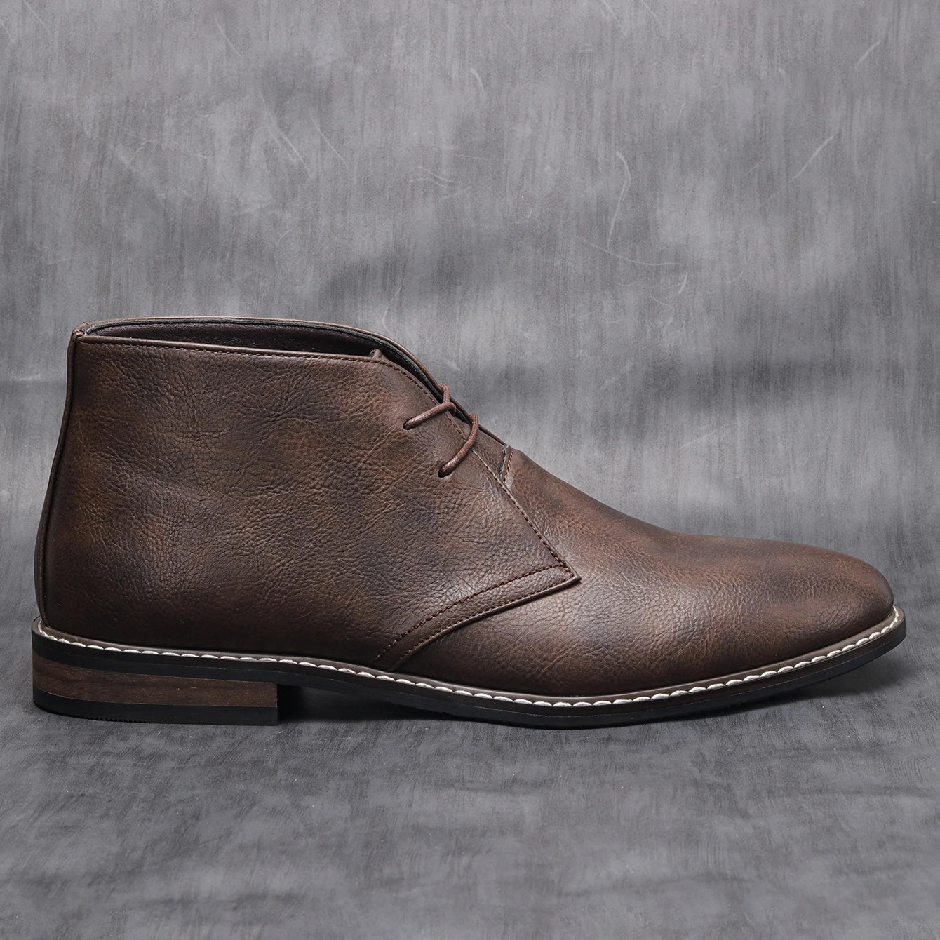 The Crosby Men's Street Style Leather Lace Up Ankle Boots