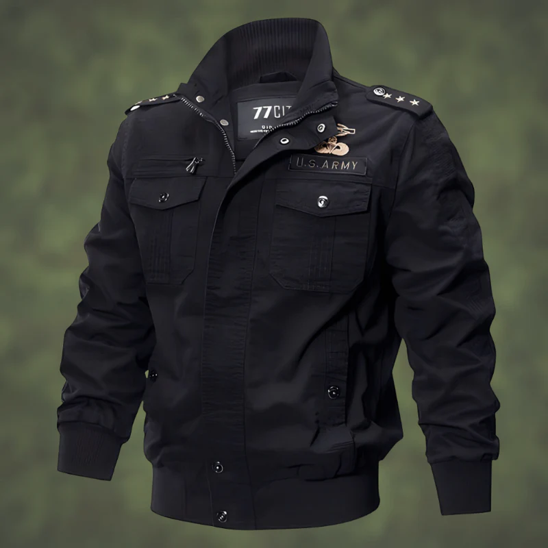 Whitmore | Men's Military-Style Bomber Jacket with Utility Pockets