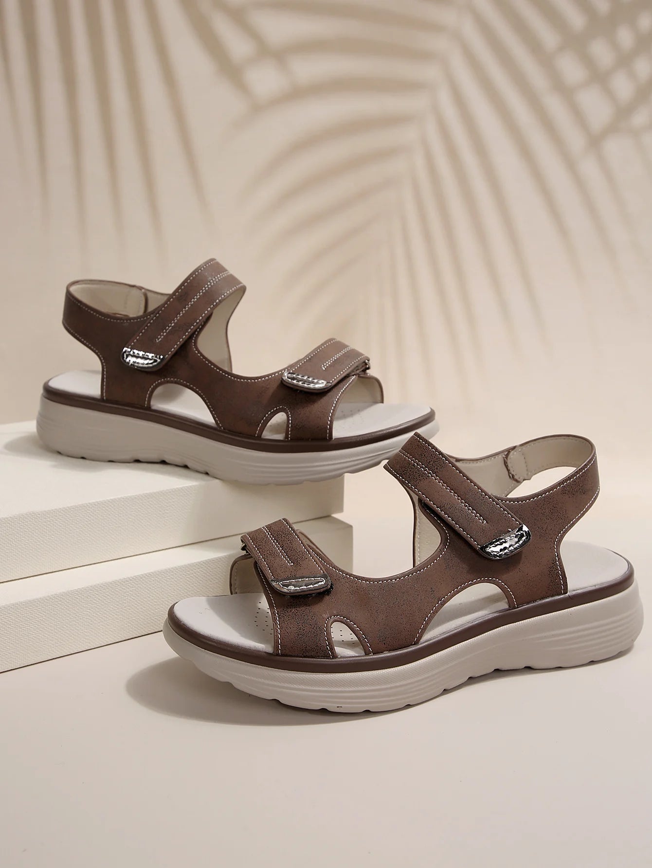 Lavinia | Women's Orthopedic Velcro Strap Classic Summer Sandals for Comfort and Support