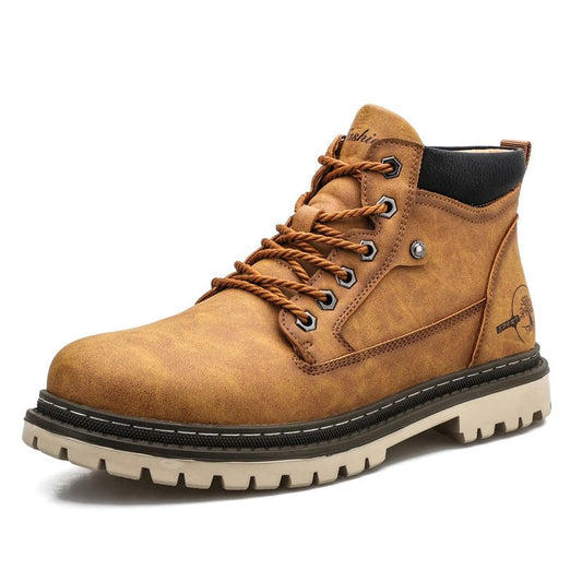 Somerton | Men’s Lace-Up Ankle Boots with Rugged Outsole & Padded Collar