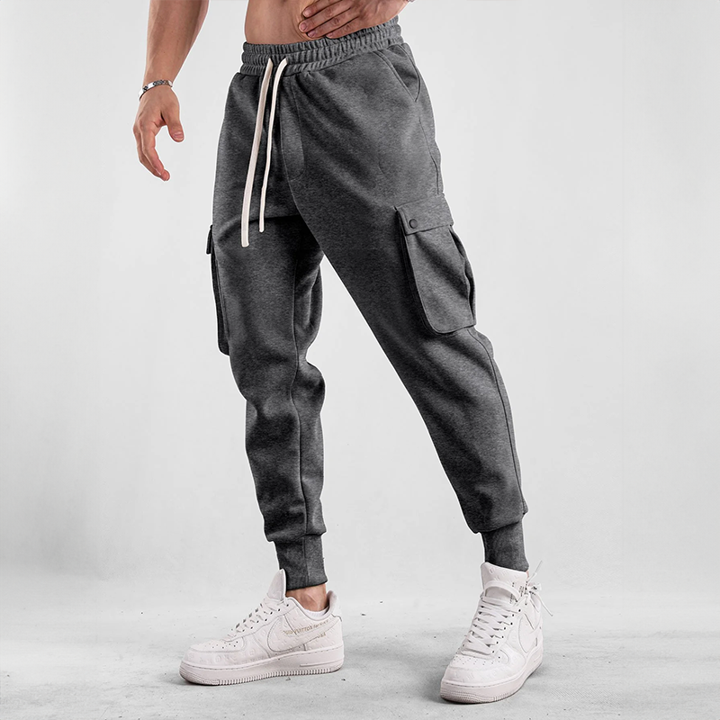 Elvin | Men's Cargo Jogging Pants with Drawstring Waist & Pockets – Comfort & Flexibility